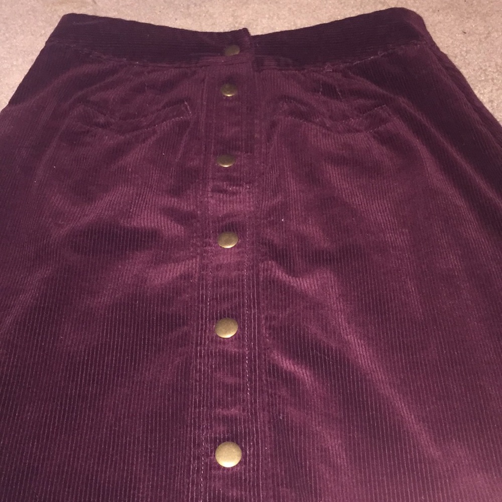 Corduroy midi skirt!!!